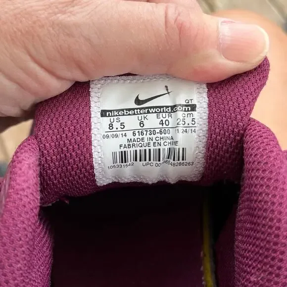 2014 Nike Air Max Essential women sz 8.5 Villain Red/white/champagne 616730 600 - Picture 3 of 11